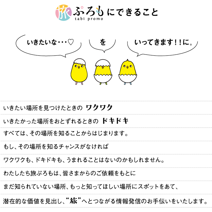 旅ぷろもにできること